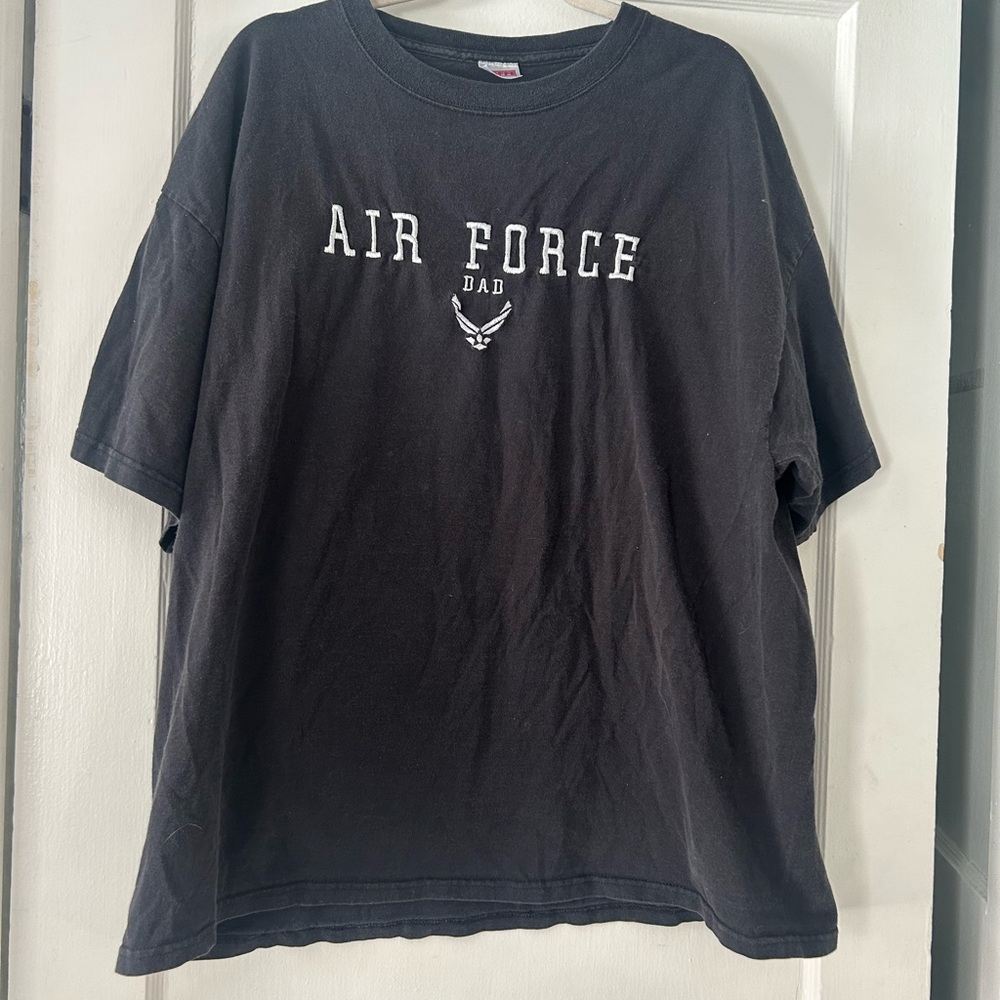 Vintage softies Air Force Dad Black T-Shirt